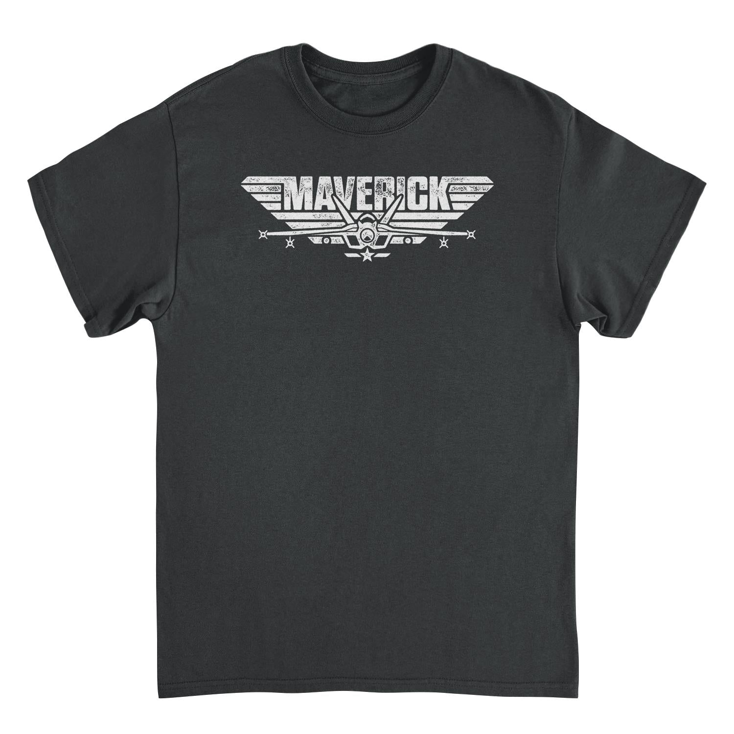 Top Gun Maverick Logo Black Mens T Shirt