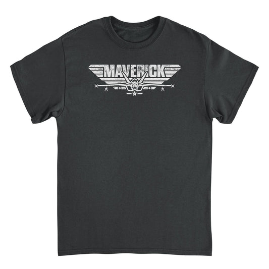 Top Gun Maverick Logo Black Mens T Shirt