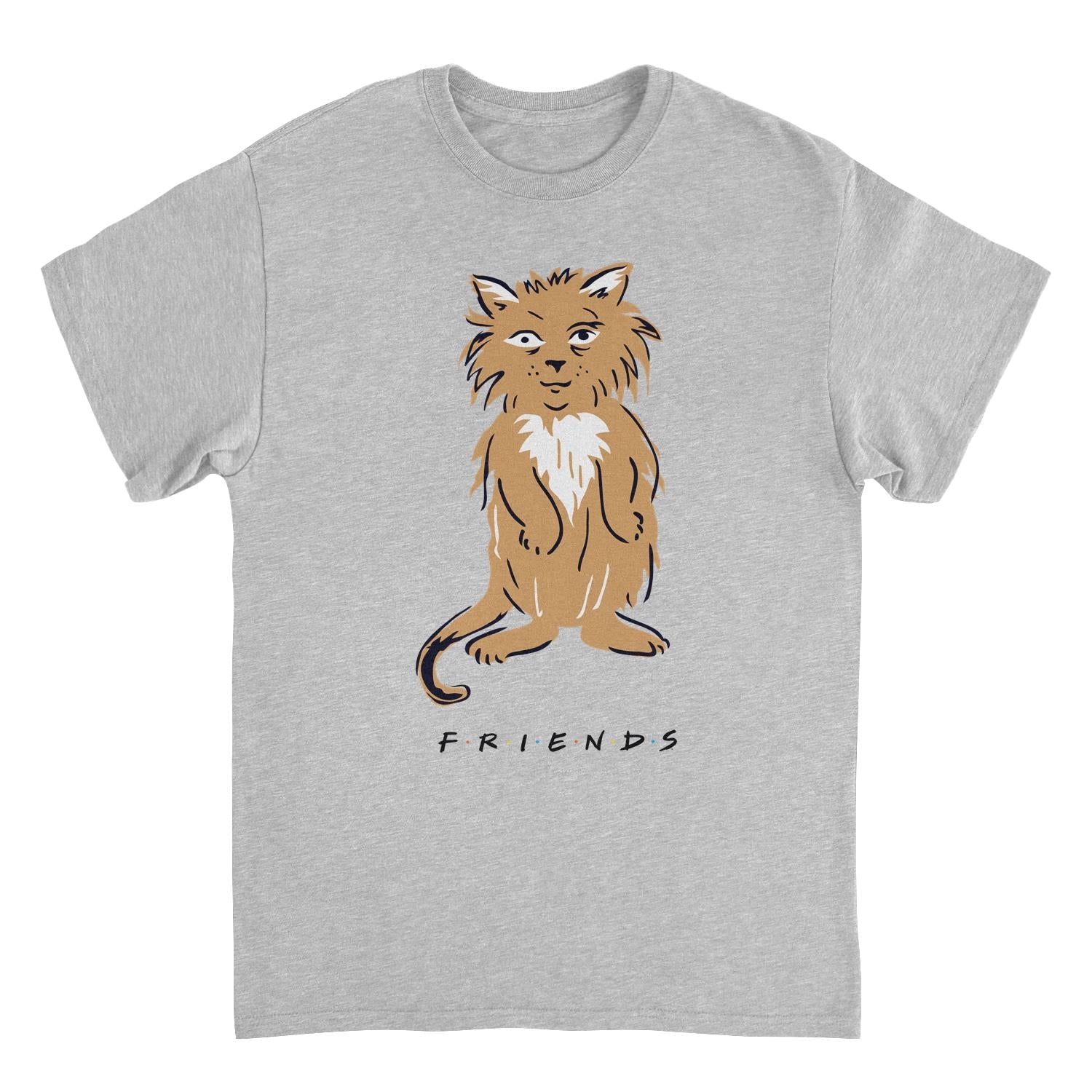 Friends Smelly Cat Sport Grey Mens T Shirt