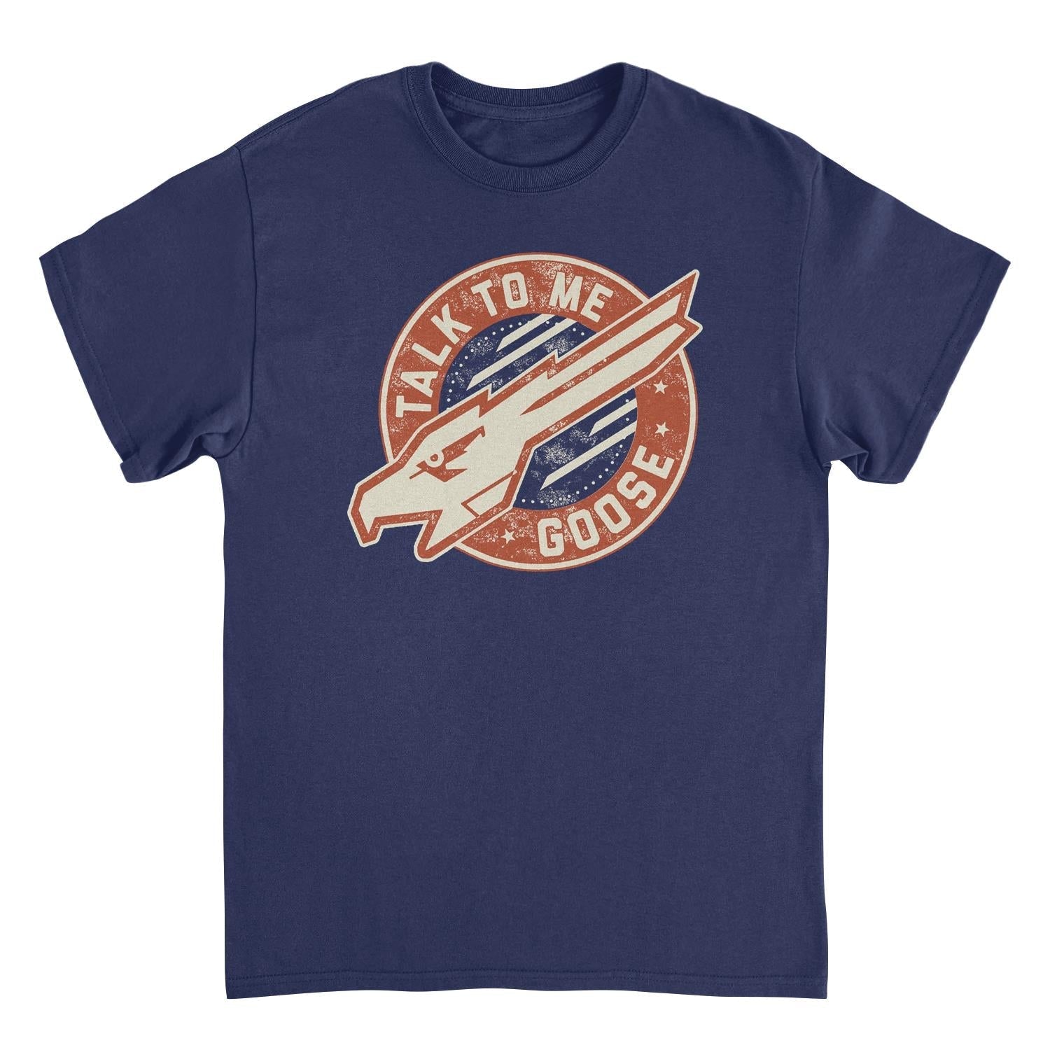 Top Gun Talk To Me Goose Navy Mens T Shirt