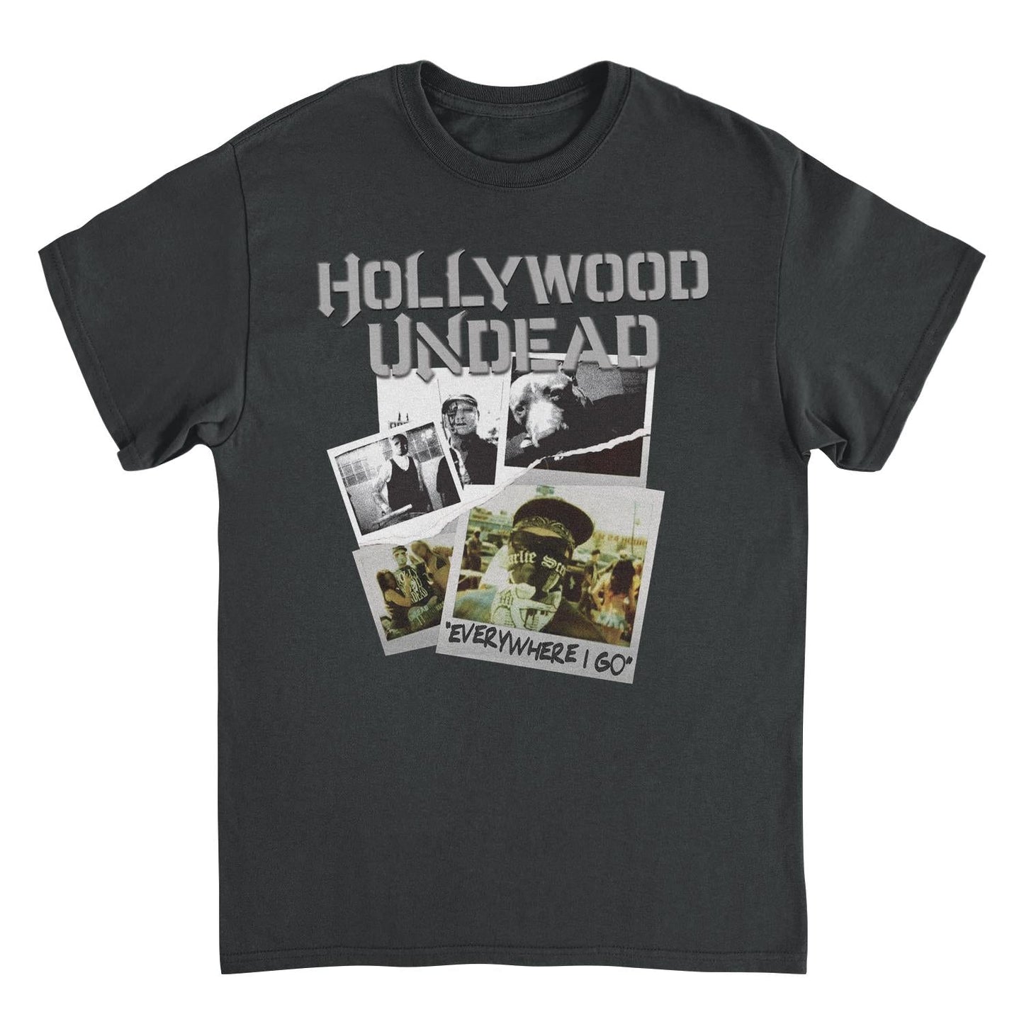 Hollywood Undead Ripped Pictures Mens T Shirt