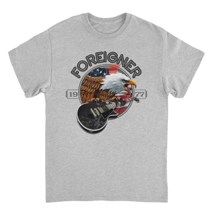 Foreigner Foreigner Eagle 2022 Sport Grey Mens T Shirt