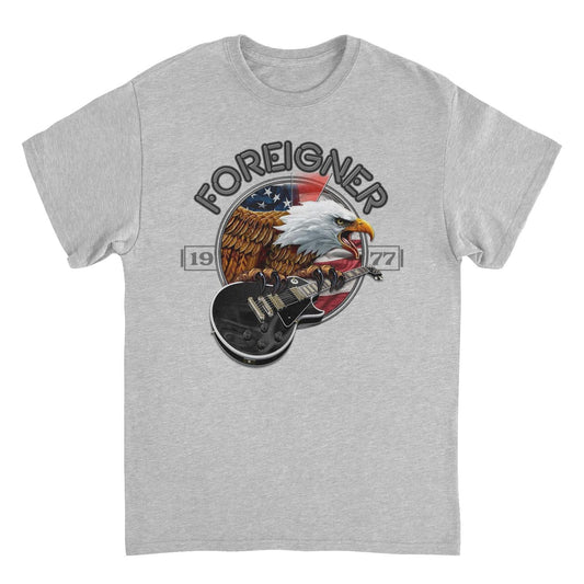Foreigner Foreigner Eagle 2022 Sport Grey Mens T Shirt