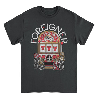 Foreigner Farewell Slot Machine Black Mens T Shirt