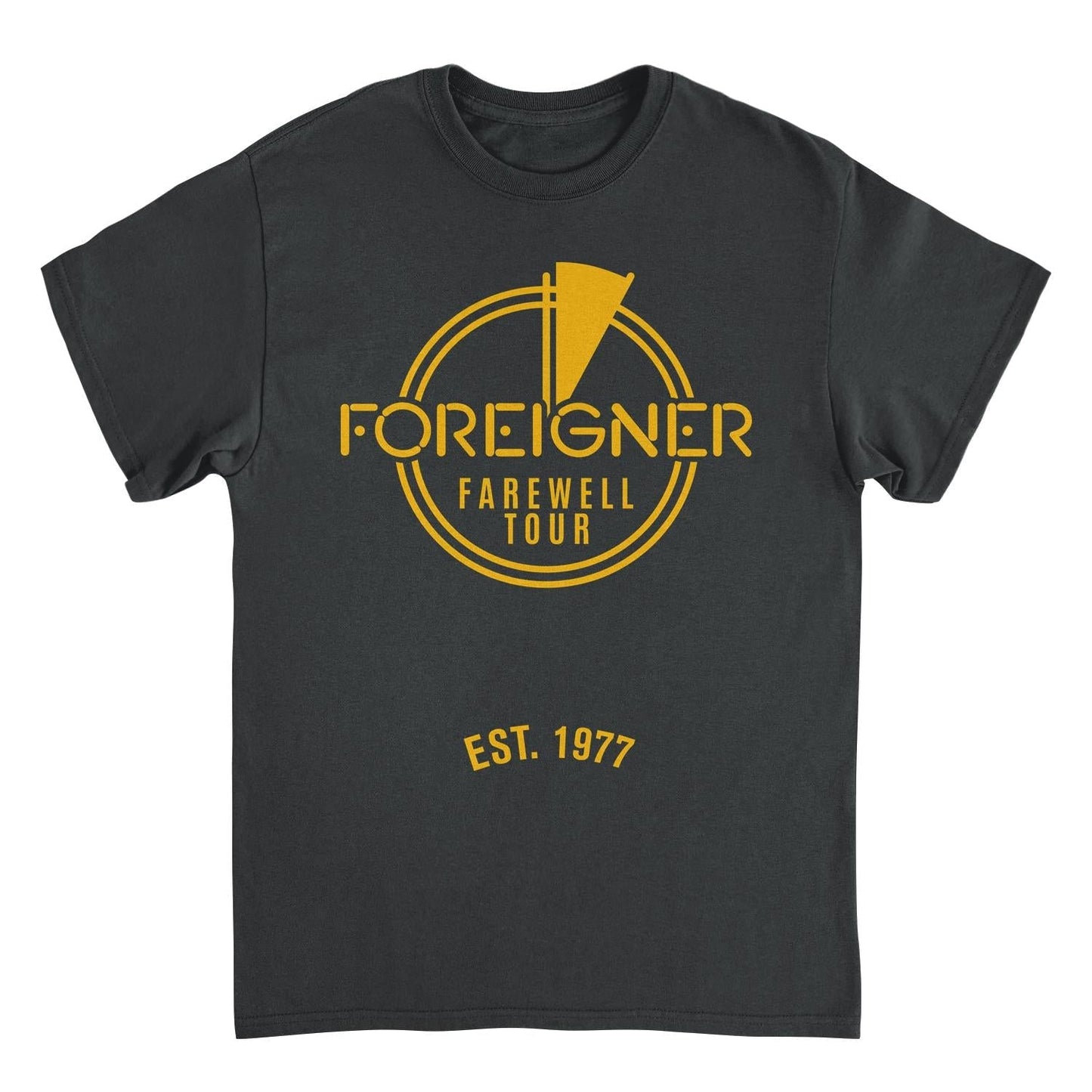Foreigner Farewell Est 1977 Black Mens T Shirt