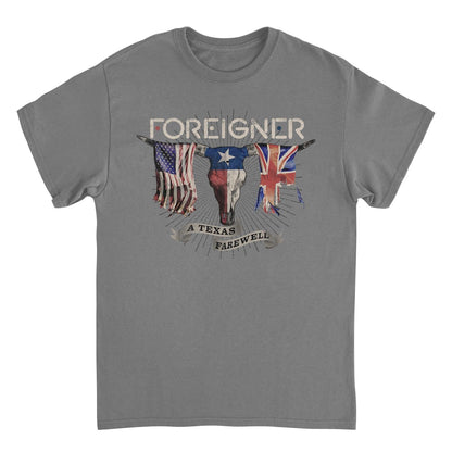 Foreigner Texas Farewell Tour Charcoal Mens T Shirt