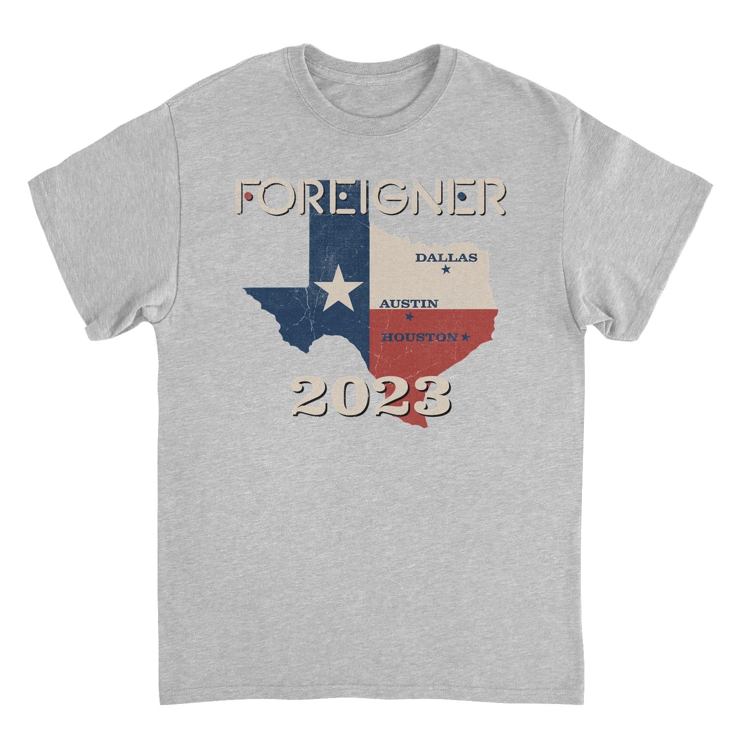 Foreigner Texas Farewell Sport Grey Mens T Shirt