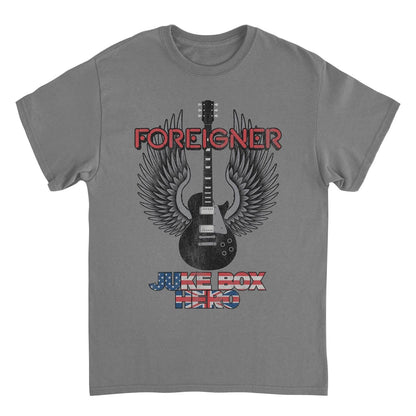Foreigner JBH Guitar Charcoal Mens T Shirt
