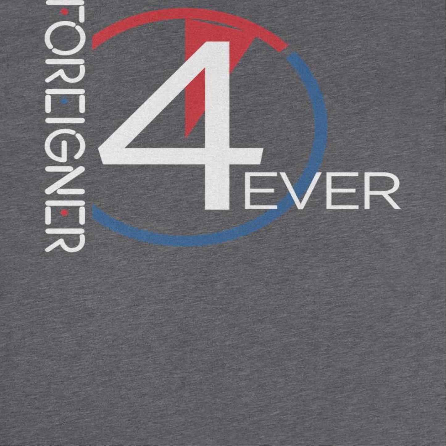 Foreigner Foreigner 4 Ever Vert Mens T Shirt Dark Heather
