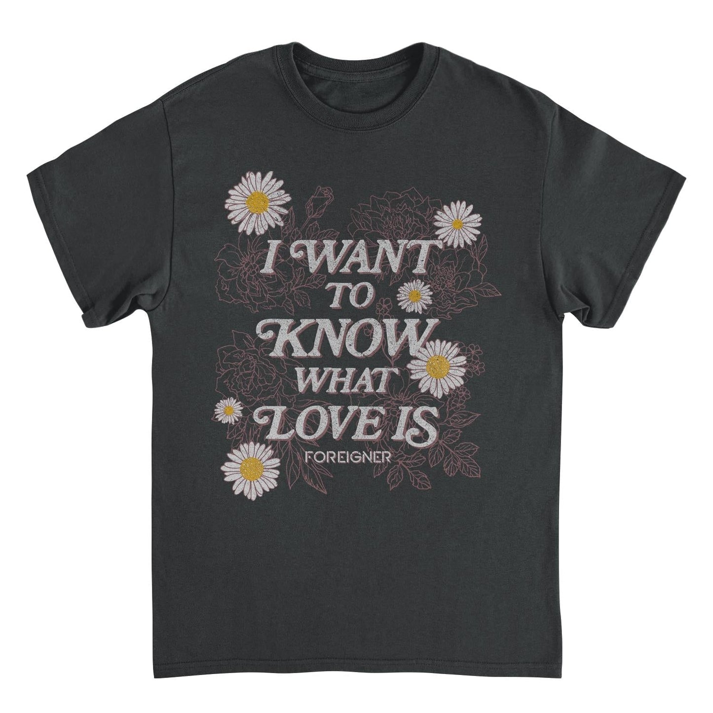 Foreigner I Want To Know Black Mens T Shirt