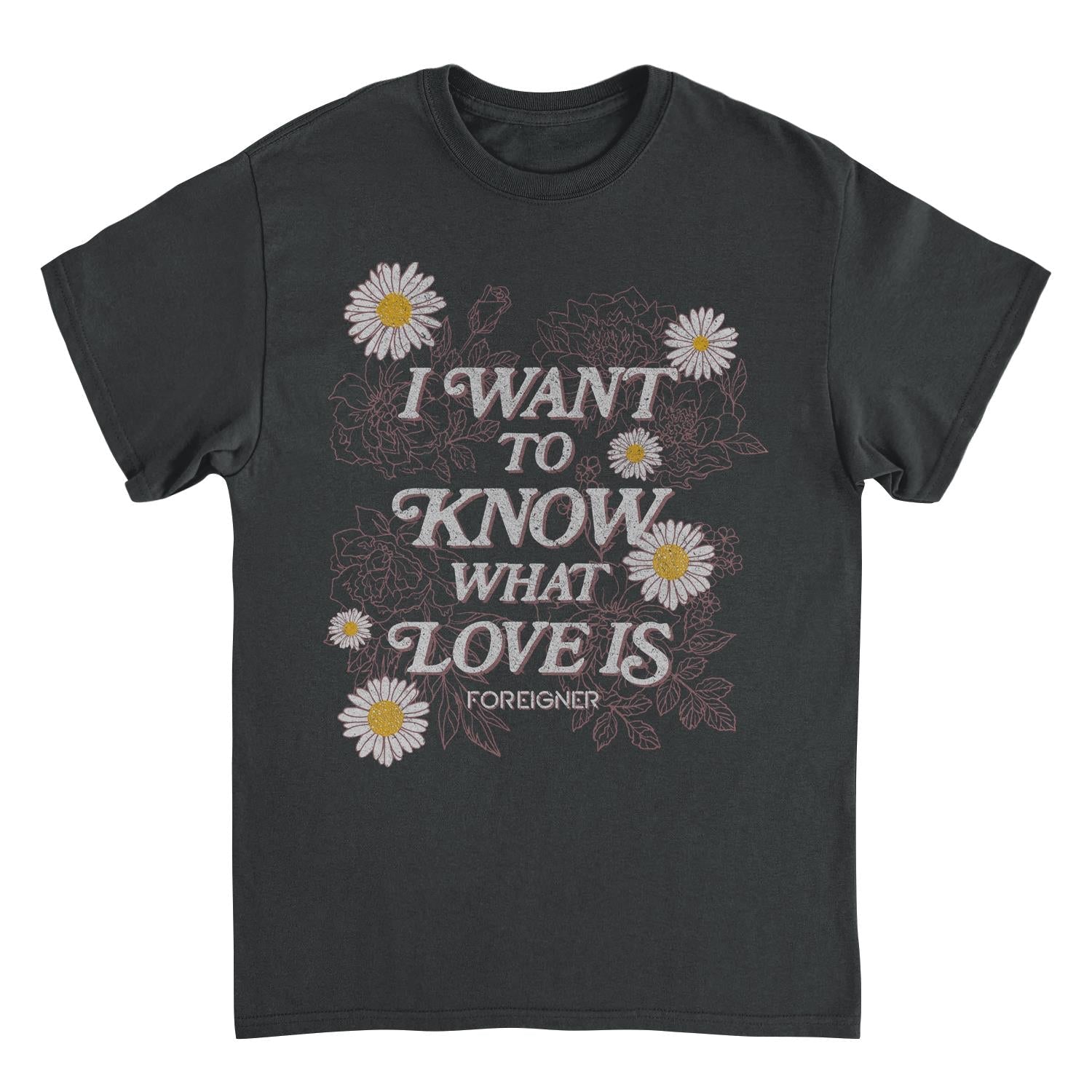 Foreigner I Want To Know Black Mens T Shirt