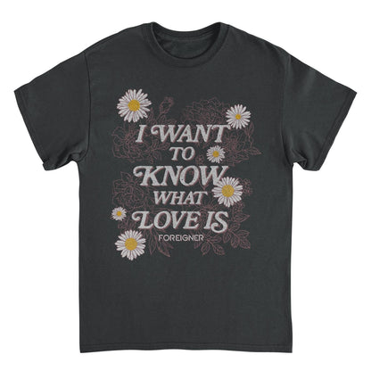 Foreigner I Want To Know Black Mens T Shirt