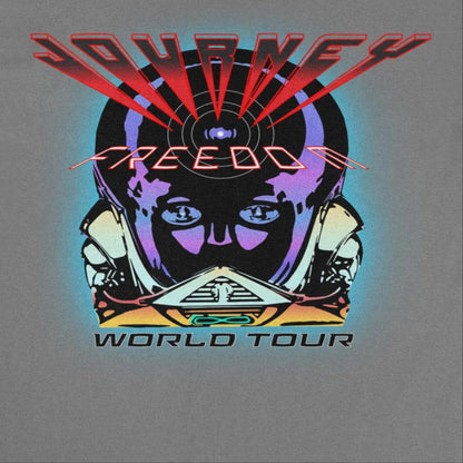 Journey Freedom World Tour Mens T Shirt Charcoal