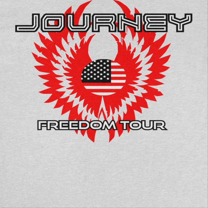 Journey Freedom Tour America Ash Grey Mens T Shirt