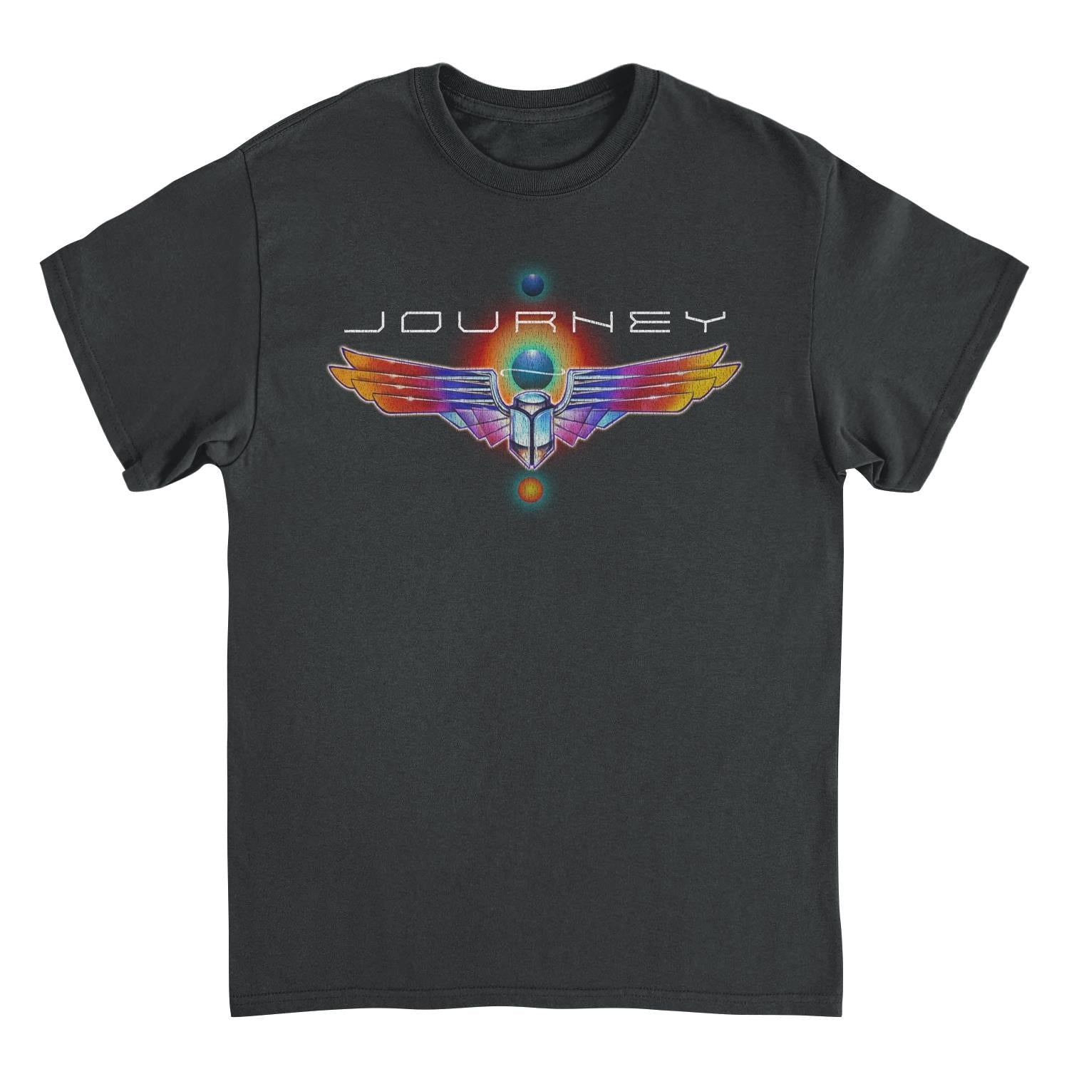 Journey Journey Logo Distress Scarab Black Mens T Shirt
