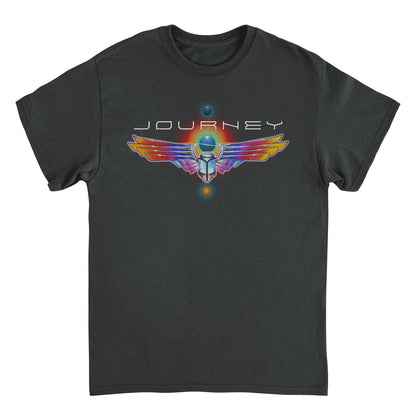 Journey Journey Logo Distress Scarab Black Mens T Shirt