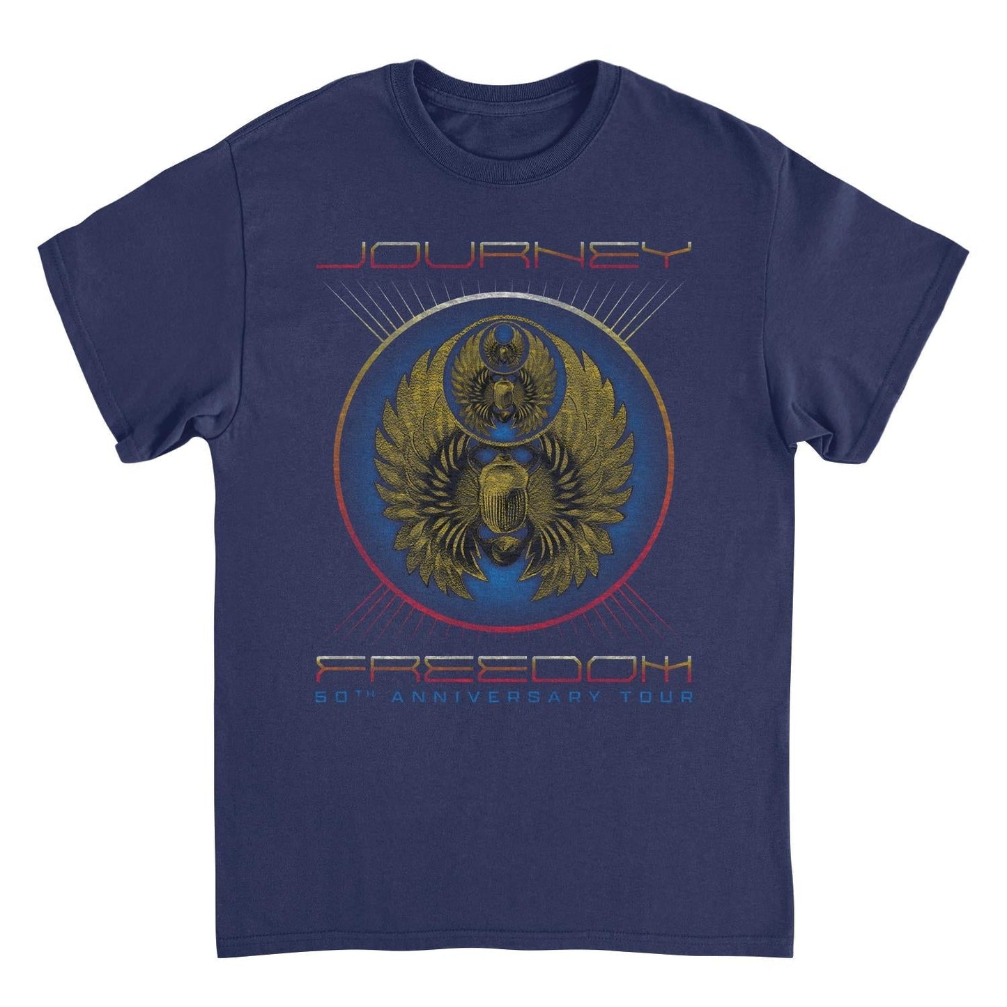 Journey Freedom 20th Anniversary Tour Navy Mens T Shirt