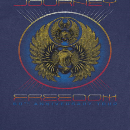 Journey Freedom 20th Anniversary Tour Mens T Shirt Navy