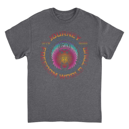 Journey Freedom Tour 1973 2023 Circular Dark Heather Mens T Shirt