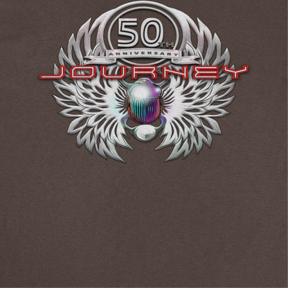 Journey Platinum Scarab 50th Anniversary Dark Chocolate Mens T Shirt