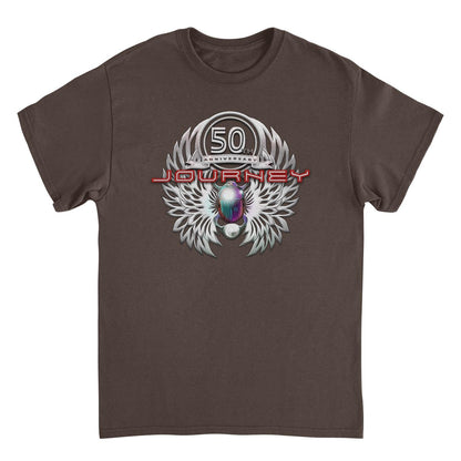 Journey Platinum Scarab 50th Anniversary Dark Chocolate Mens T Shirt