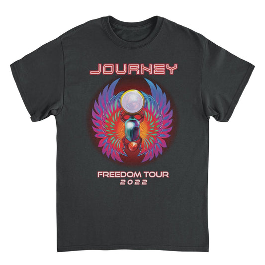Journey Freedom Tour 2022 Colorful Black Mens T Shirt