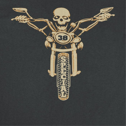 38 Special Skeleton on Bike Mens T Shirt