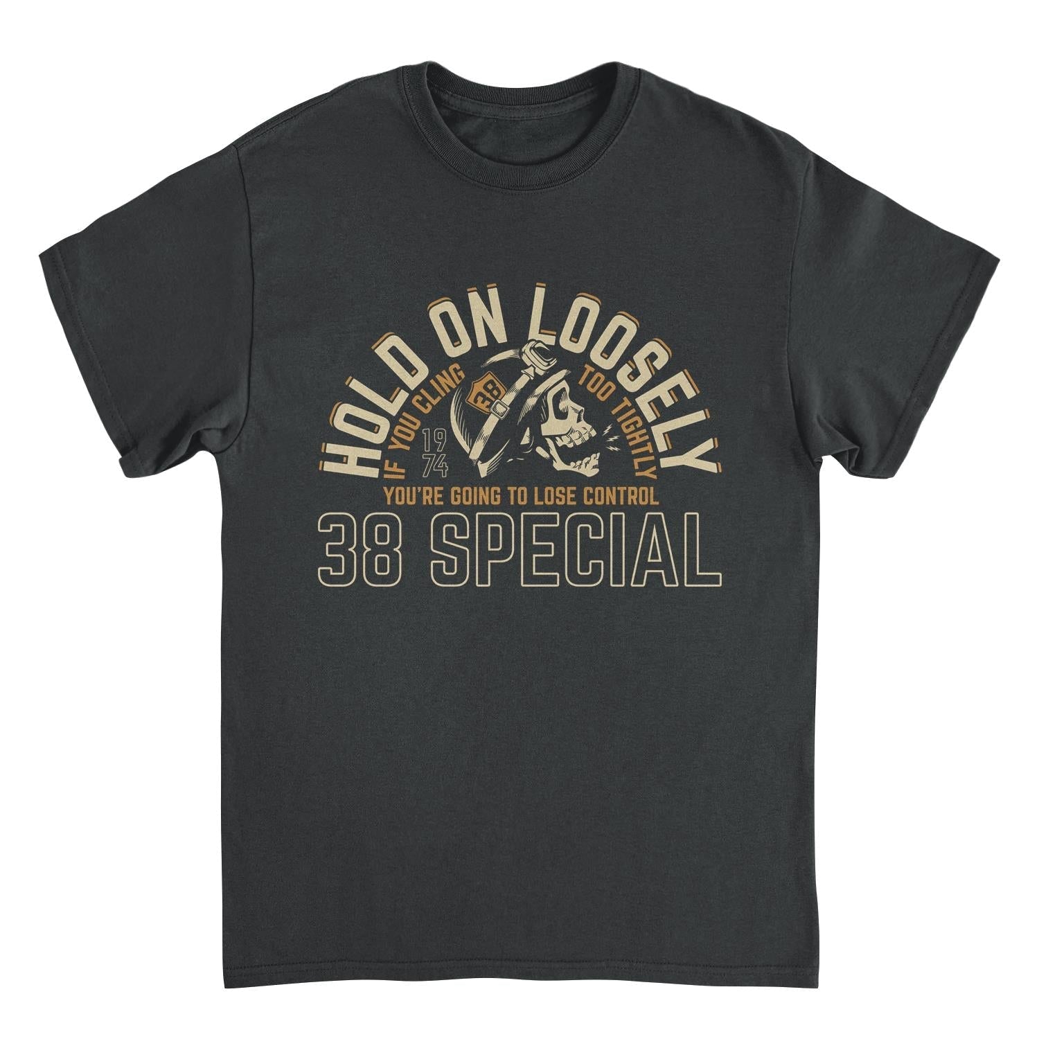 38 Special Hold on Loosely Skull Mens T Shirt