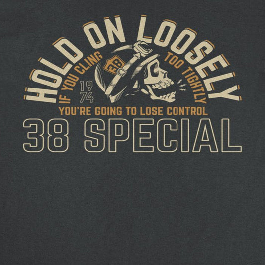 38 Special Hold on Loosely Skull Mens T Shirt