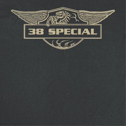 38 Special Emblem Mens T Shirt Gold