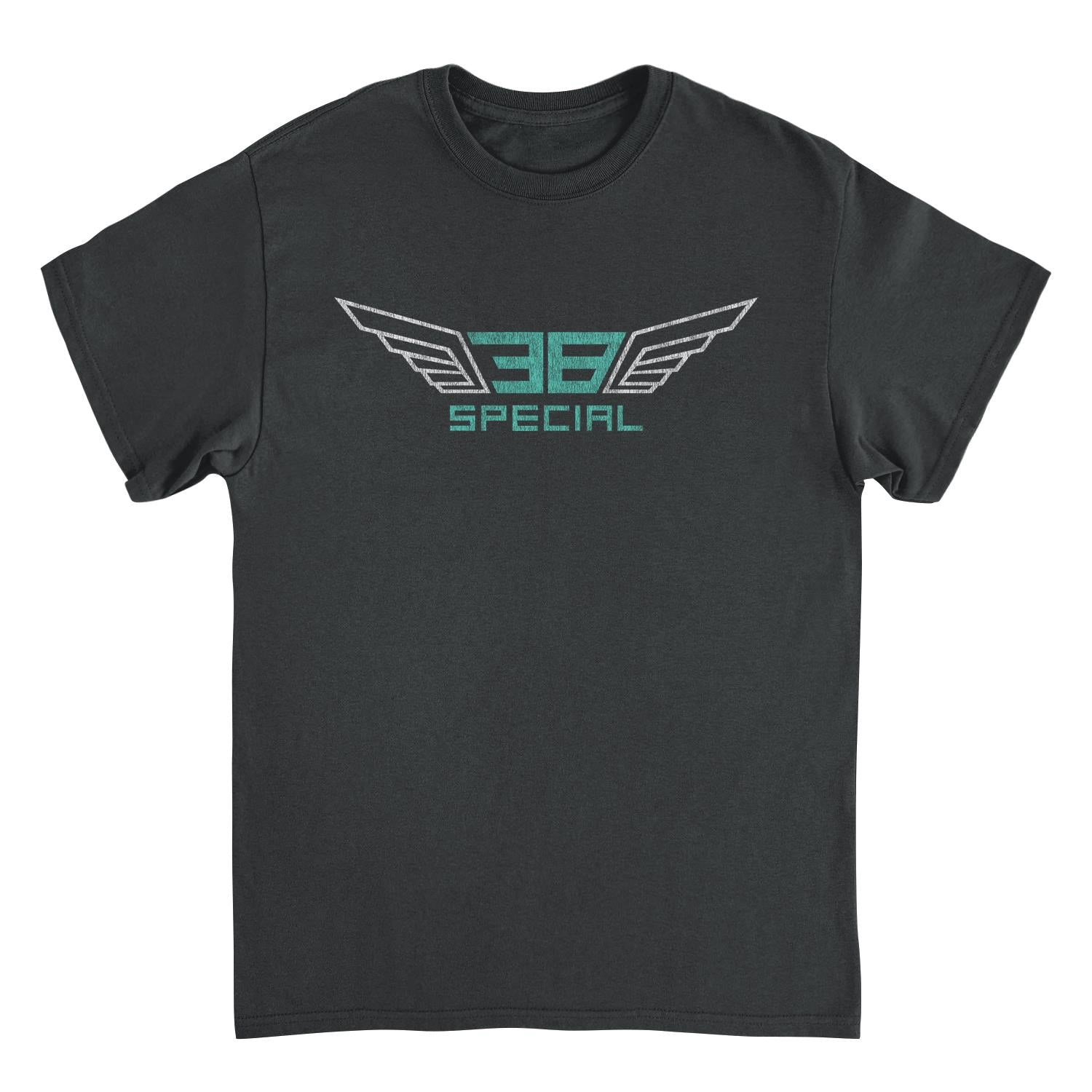 38 Special Wings White and Teal Mens T Shirt