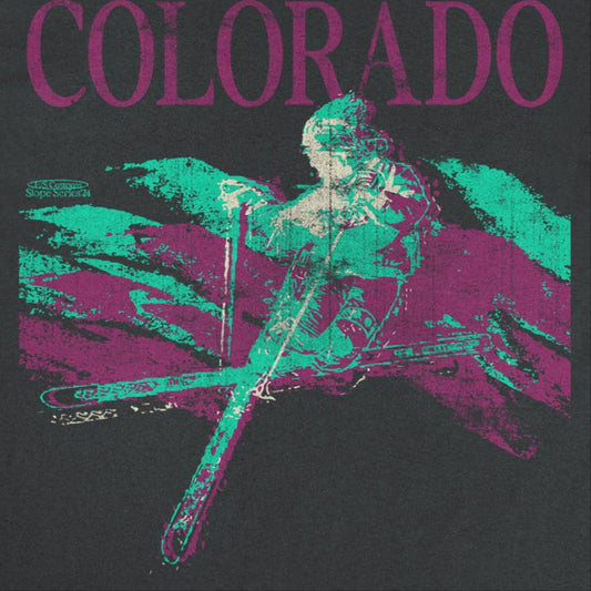 Skiing & Snowboarding Colorado Mens T Shirt Black