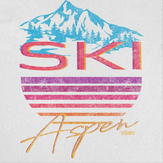 Ski Aspen Mens T Shirt White