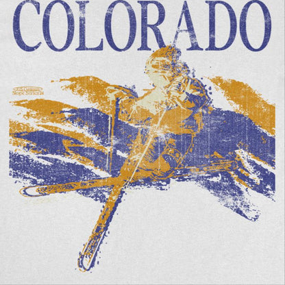 Ski Colorado Pastel Mens T Shirt