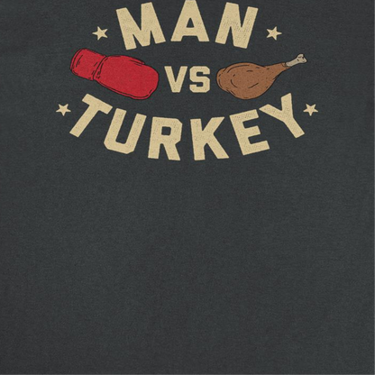 Thanksgiving Mens T Shirt - Man vs Turkey