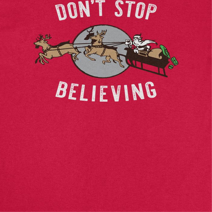 Christmas Mens T Shirt - Don't Stop Believing
