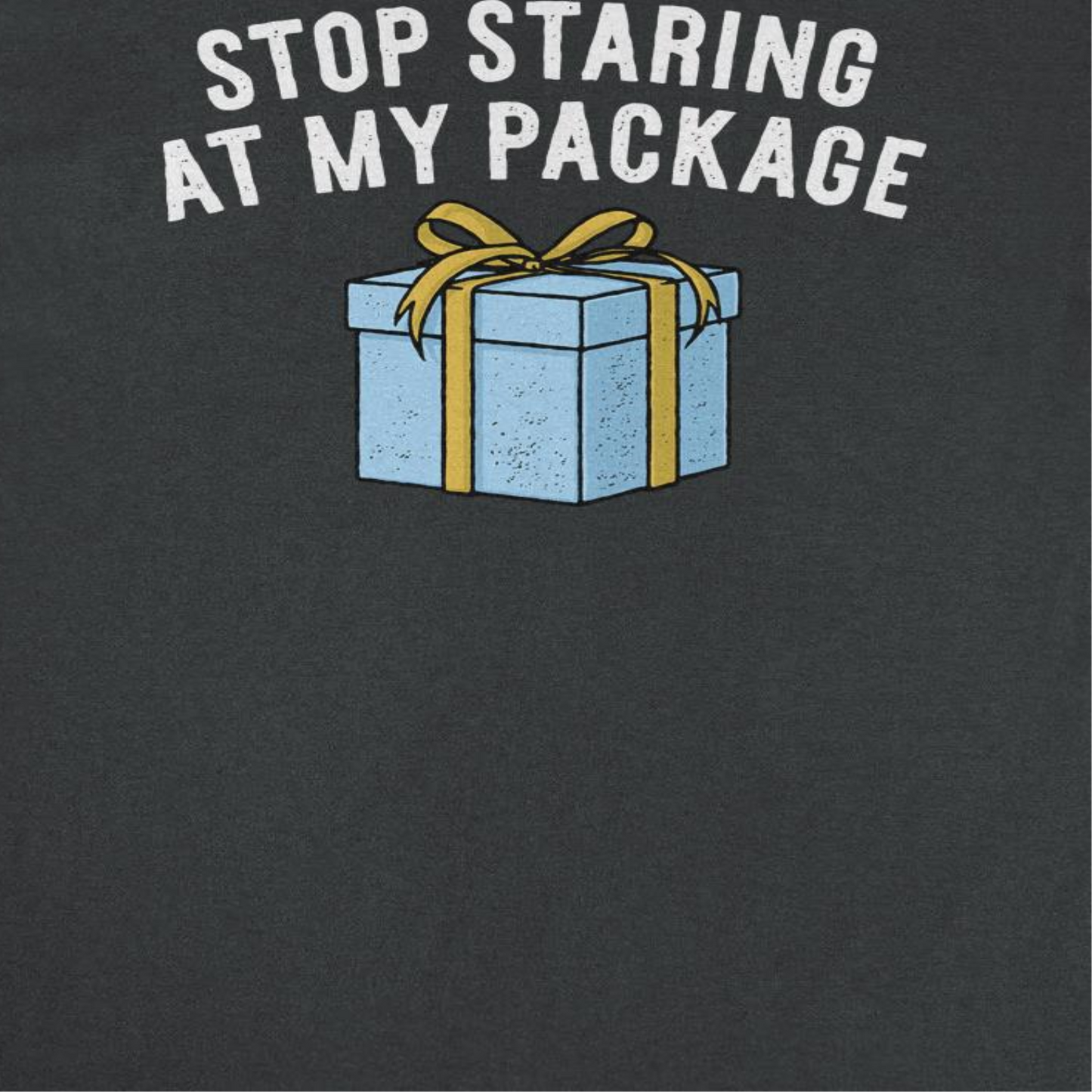 Christmas Mens T Shirt - Stop Staring at my Package