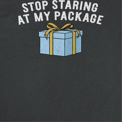 Christmas Mens T Shirt - Stop Staring at my Package