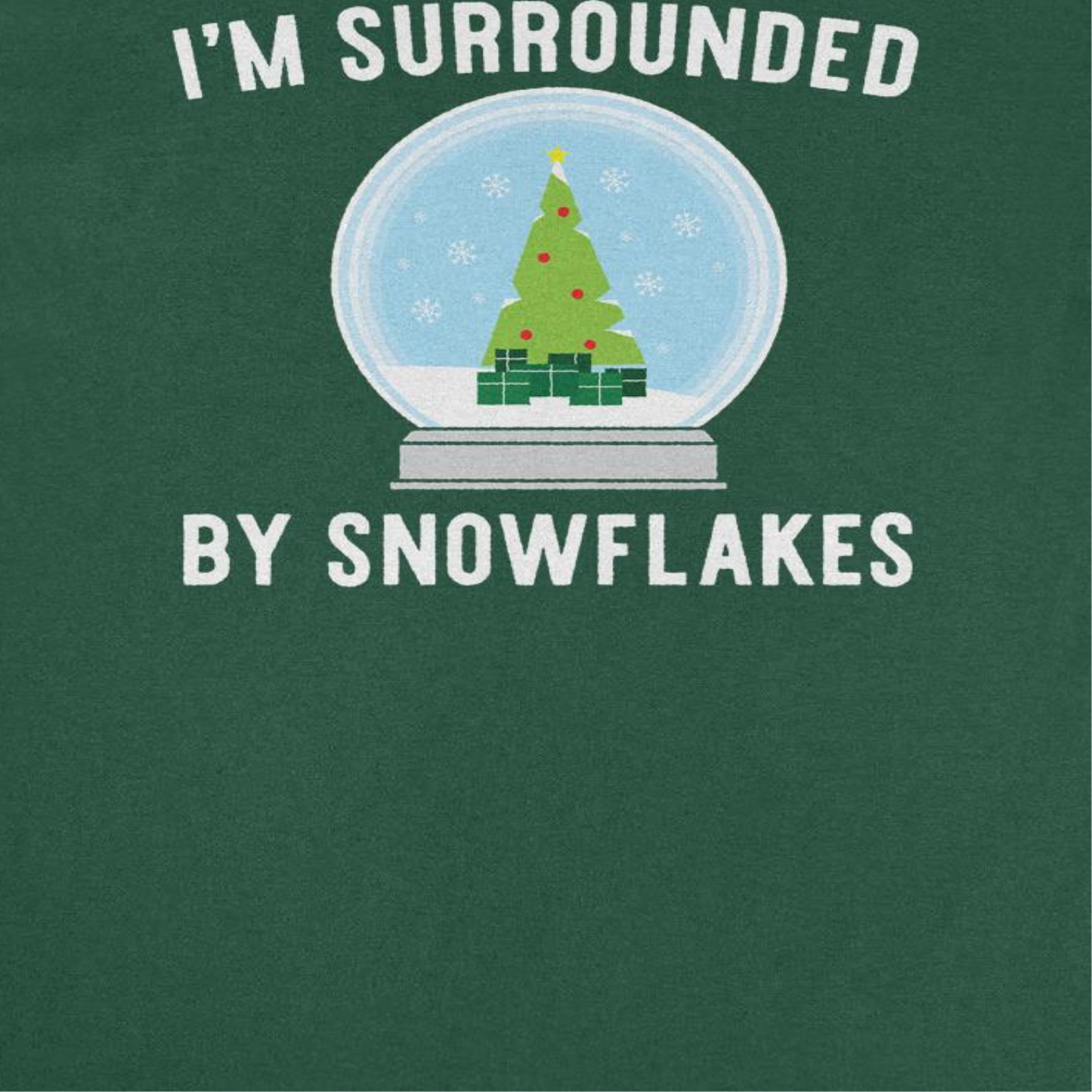 Christmas Mens T Shirt - I'm Surrounded by Snowflakes