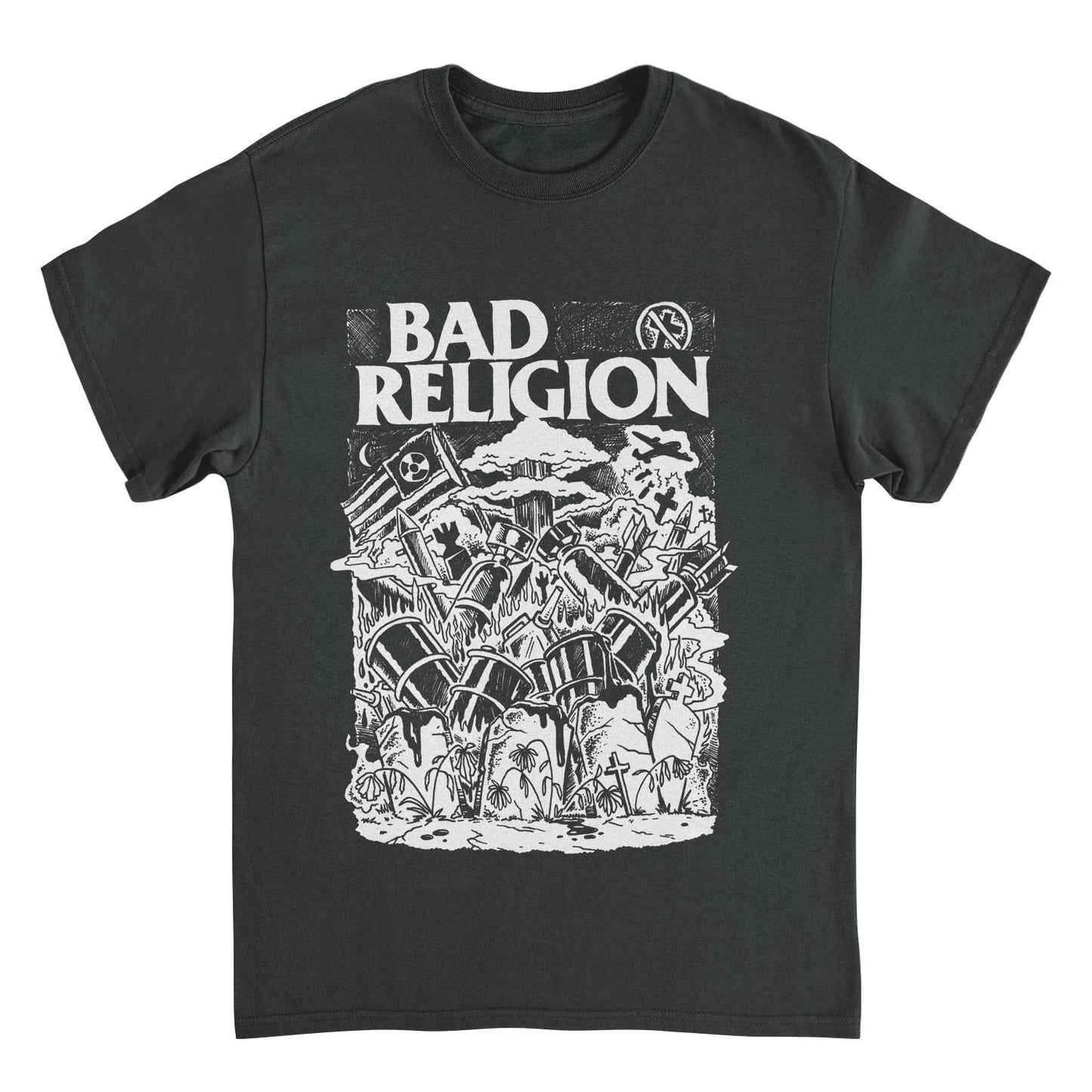 Bad Religion Wasteland Black Mens T Shirt