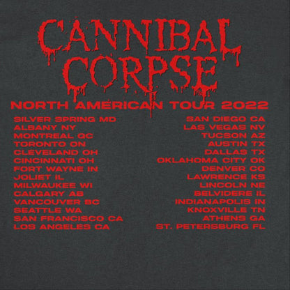 Cannibal Corpse Saw Face Tour Mens T Shirt Black