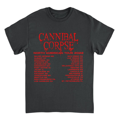 Cannibal Corpse Saw Face Tour Black Mens T Shirt