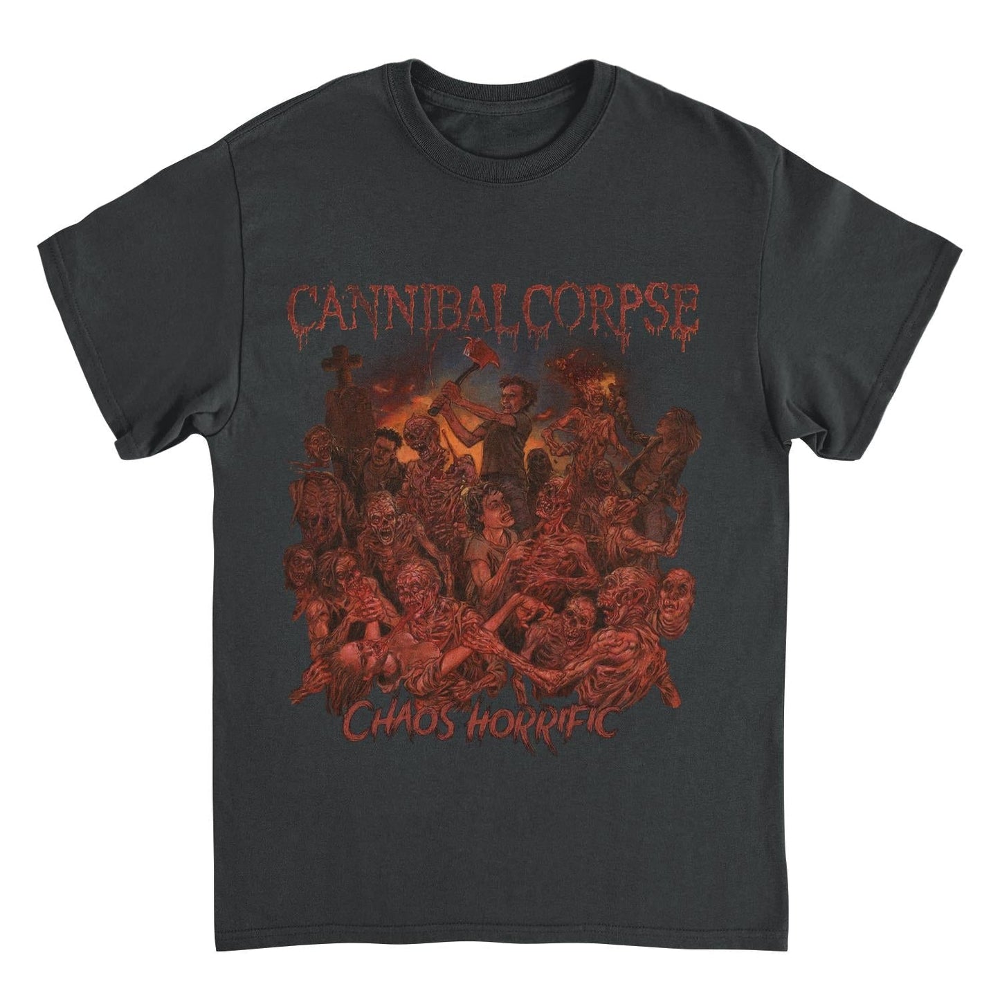 Cannibal Corpse Chaos Horrific Front Black Mens T Shirt
