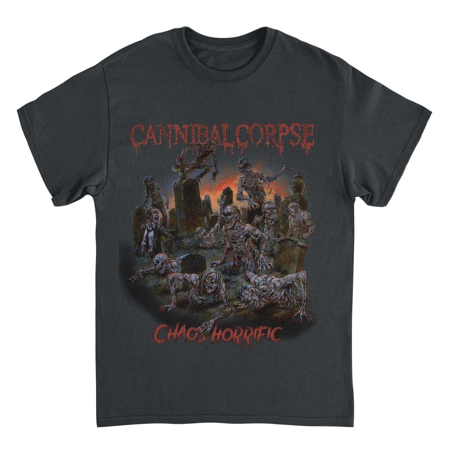 Cannibal Corpse Chaos Horrific Tame Front Black Mens T Shirt