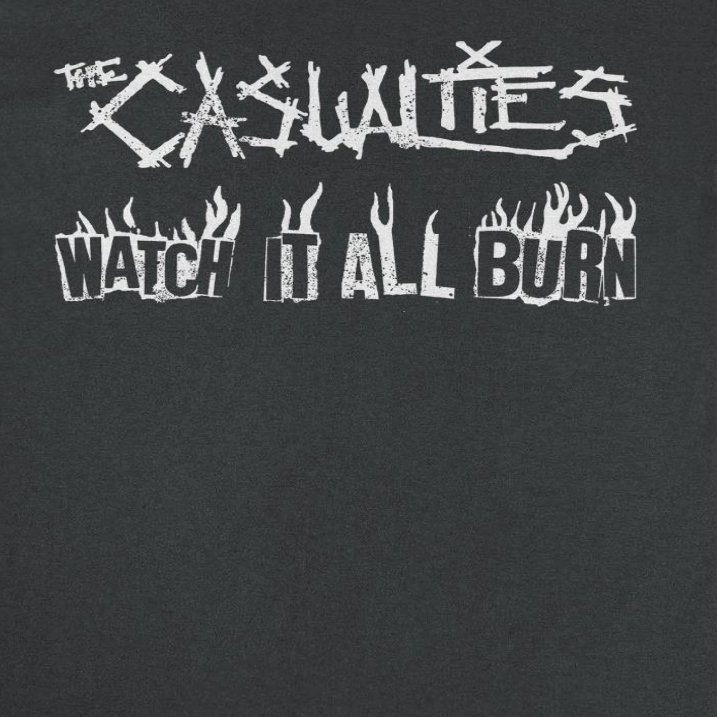 The Casualities All Out War Back Mens T Shirt Black