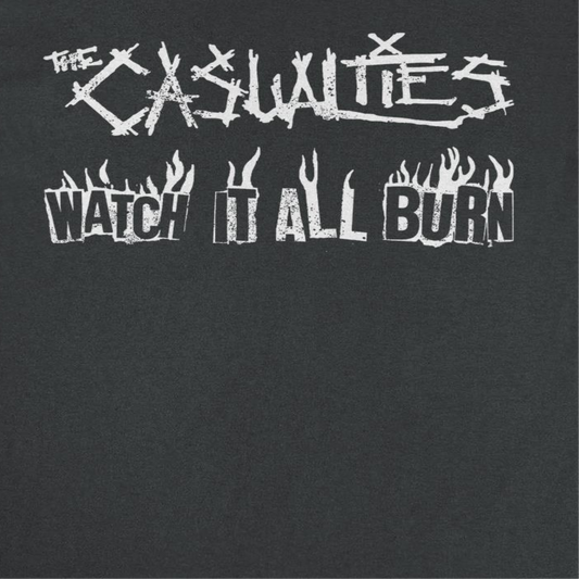 The Casualities All Out War Back Mens T Shirt Black
