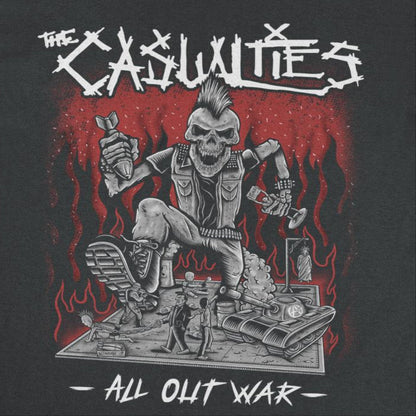 The Casualities All Out War Front Mens T Shirt Black