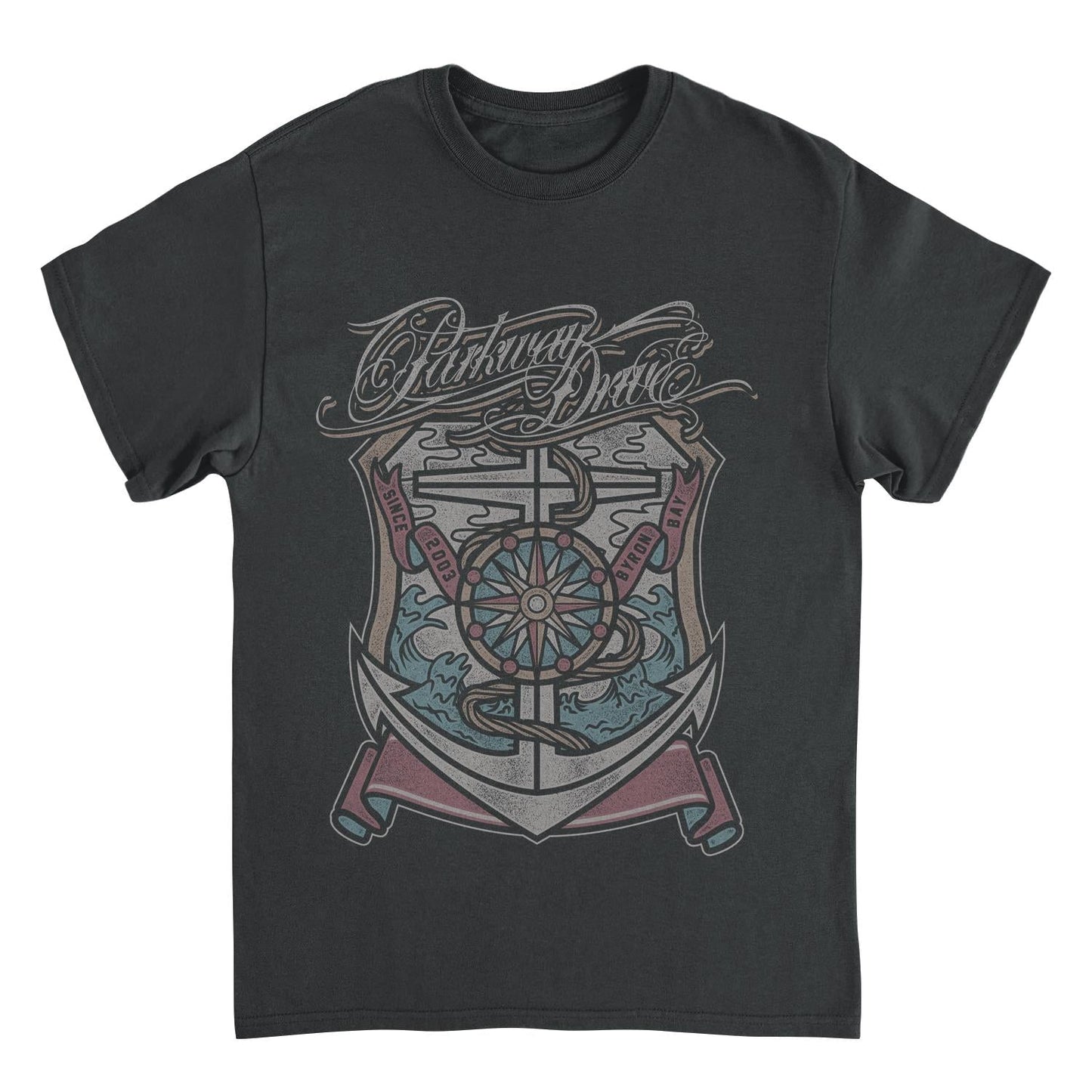 Parkway Drive Byron Bay 2003 Black Mens T Shirt