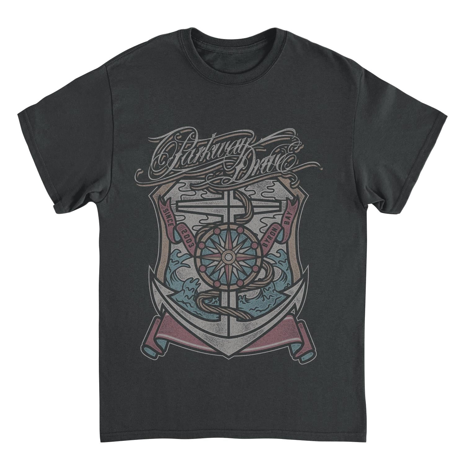 Parkway Drive Byron Bay 2003 Black Mens T Shirt