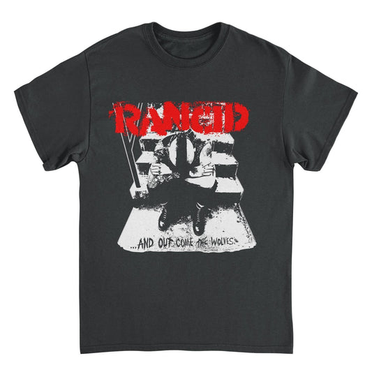 Rancid And Out Come the Wolves Artwork White Black Mens T Shirt